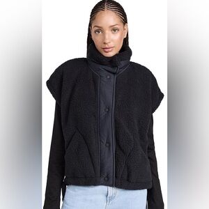 FP Movement by Free People Black Scout It Out Fleece Vest